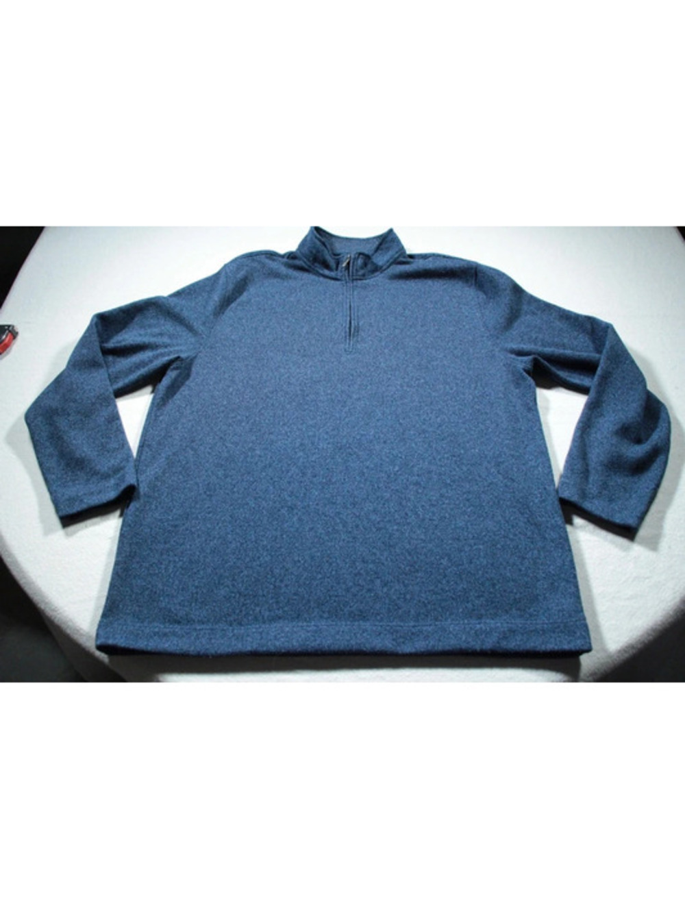 Men's Van Heusen Quarter Zip Pullover Shirt XL Blue